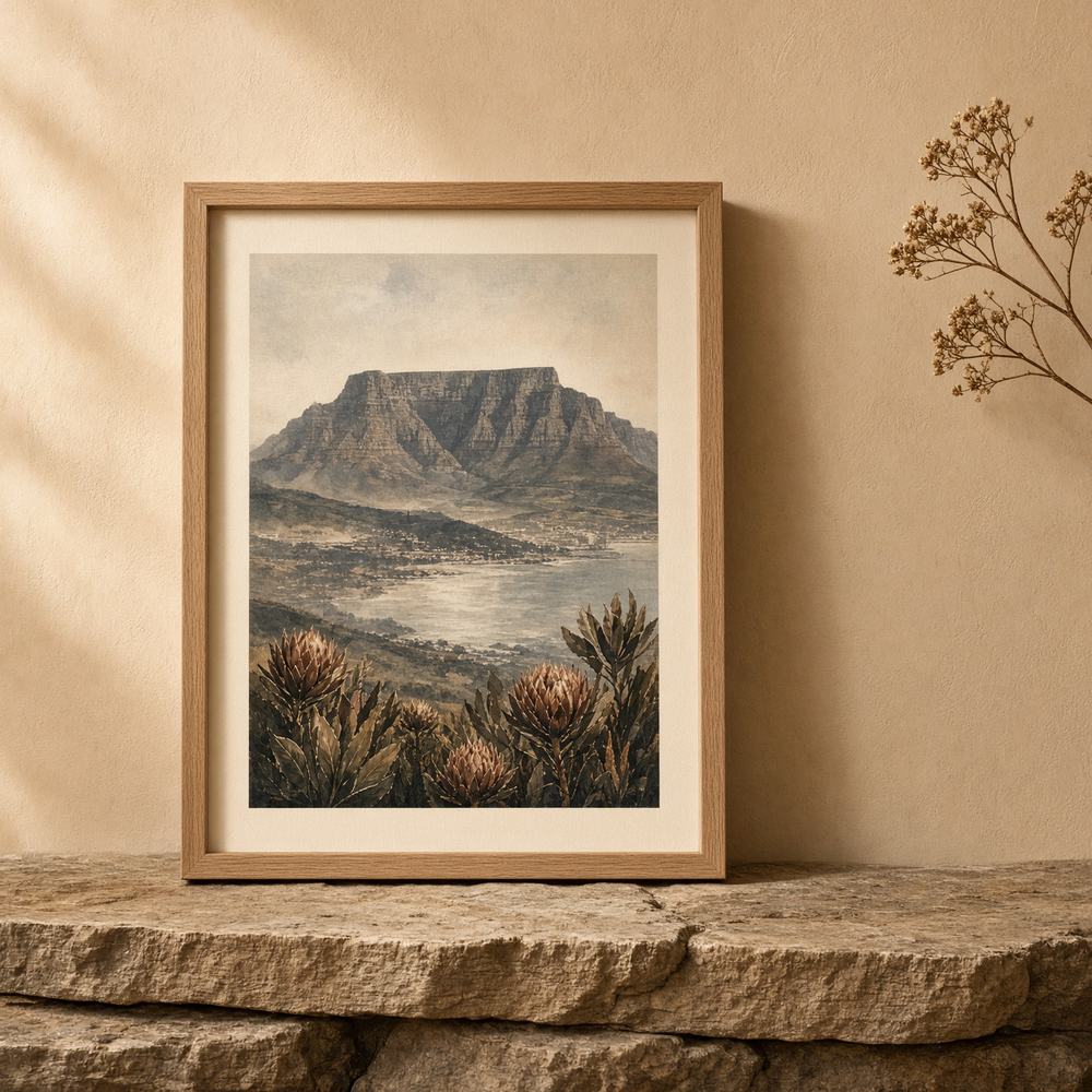 Table Mountain archival print